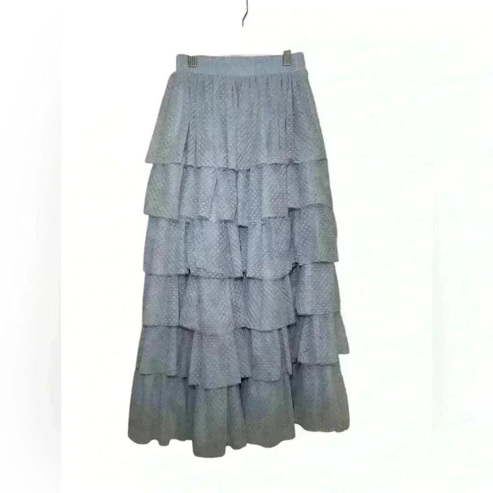 Hill House New NWT Light Blue Pandora Tulle Skirt Size Small - Picture 3 of 4
